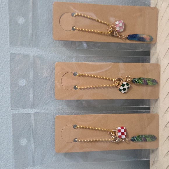 (BUY NOW)3 pcs of mixed Fashion bag charm keychains,MULTI, NIP(I Have Multiples) - Picture 2 of 6